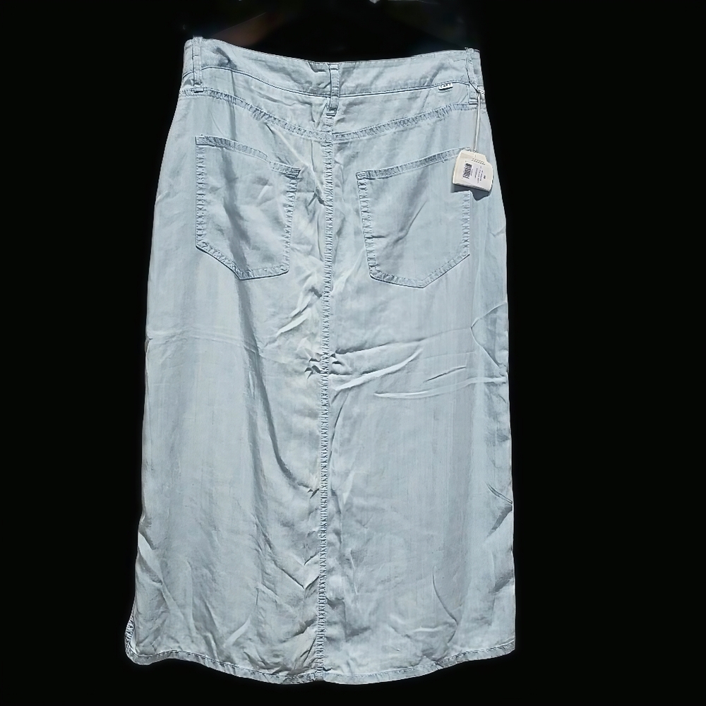 OBEY St. Gilles Midi Skirt in Chambray - size 28/6. *NWT* - Picture 3 of 8